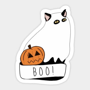 Halloween Salem Cat Sticker